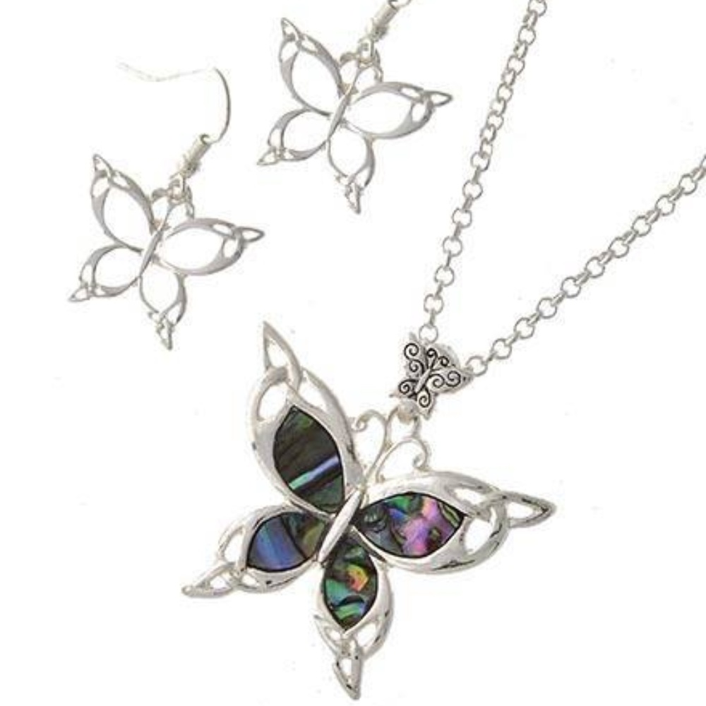 Abalone Butterfly Set